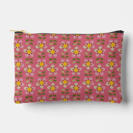 Misty Charm - Schattigee Roze Bloemen Accessoires  Etui