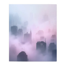 Misty Cityscape.L'art moderne des murs des chambre