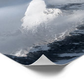 Misty clouds over berg Grintovec, Slovenië Poster (Hoek)