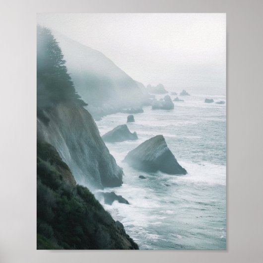 Misty Coastal Escape Print (Voorkant)