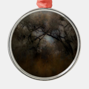 Misty Cottonwoods Metalen Ornament