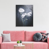 Misty Daisy Canvas Afdruk (Insitu (Woonkamer))