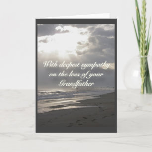 Misty Evening Grootvaders Verlies Sympathie Kaart