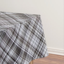 Misty Februari Blauw en Grijs Plaid Tafelkleed