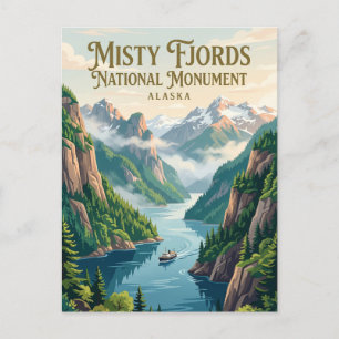 Misty Fjords National Monument Alaska Briefkaart