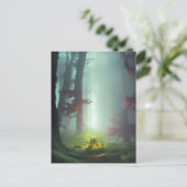 Misty Forest Briefkaart (Staand voorkant)