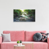 Misty Forest Canvas Afdruk (Insitu (Woonkamer))