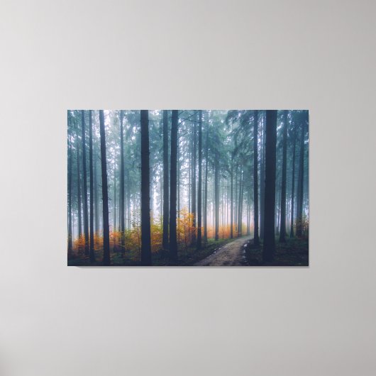 Misty Forest Canvas Afdruk (Voorkant)