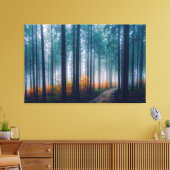 Misty Forest Canvas Afdruk (Insitu (Woonkamer))