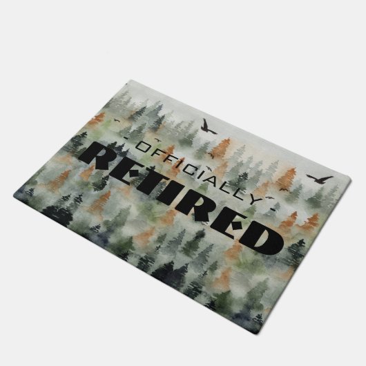 Misty Forest CUSTOMIZEABLE Vloermat Deurmat (Schuin)