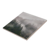 Misty Forest in de bergen Tegeltje (Zijkant)