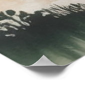 Misty Forest Layers - Waterverf landschap Poster (Hoek)