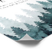 Misty Forest Luier Raffle Teken Poster (Hoek)