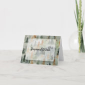 Misty Forest Masculine Folded Merci Notes (Devant)