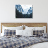Misty Forest Mountains Toile Enveloppée | Nature L (Insitu(Chambre))