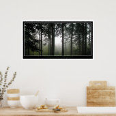 Misty Forest Mystical Photo Poster (Keuken)