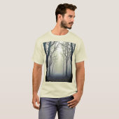 Misty Forest Path: Eerie Beauty T-shirt (Voorkant volledig)