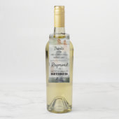 Misty Forest Personalized Bottle Hanger Labels (Op fles)