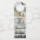 Misty Forest Personalized Bottle Hanger Labels (Voorkant)