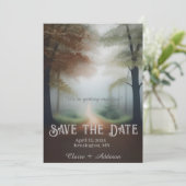 Misty Forest Save The Date (Staand voorkant)