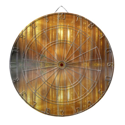 Misty Forest Scene Dartbord (Voorkant)