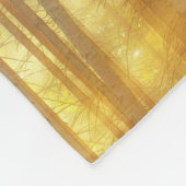 Misty Forest Scene Fleece Deken (Hoek)