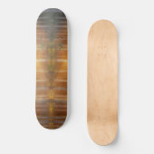 Misty Forest Scene Skateboard (Voorkant)