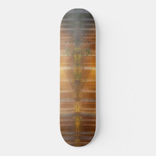 Misty Forest Scene Skateboard (Voorkant)