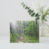 Misty Forest Trail bij Castle Mound Briefkaart (Staand voorkant)