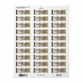 Misty Forest Trees Natuur Thema Adres Etiket (Full Sheet)