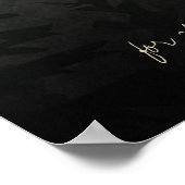 Misty Forest Trees Welkom bij onze bruiloft Poster (Hoek)