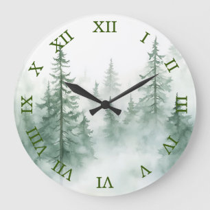 Misty Forest wandklok Grote Klok