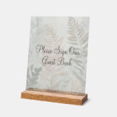 Misty Forest Wedding Acrylic Sign Acryl Bord (Hoek)