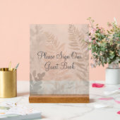 Misty Forest Wedding Acrylic Sign Acryl Bord (Huwelijk)