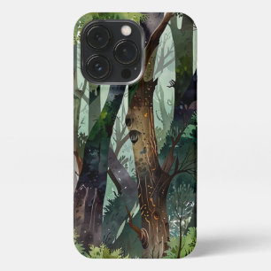 Misty Green Forest telefoonhoesjes iPhone 13 Pro Hoesje