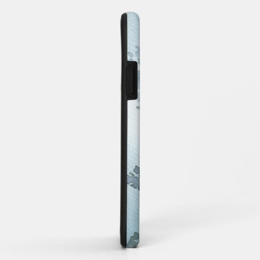 Misty Grey Waterverf Trees Case-Mate iPhone Case (Achterkant/rechts)