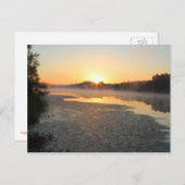 Misty Lake Sunrise Briefkaart (Voorkant / Achterkant)