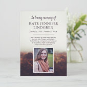 Misty Landscape - Foto - In Loving Memory Programma (Staand voorkant)