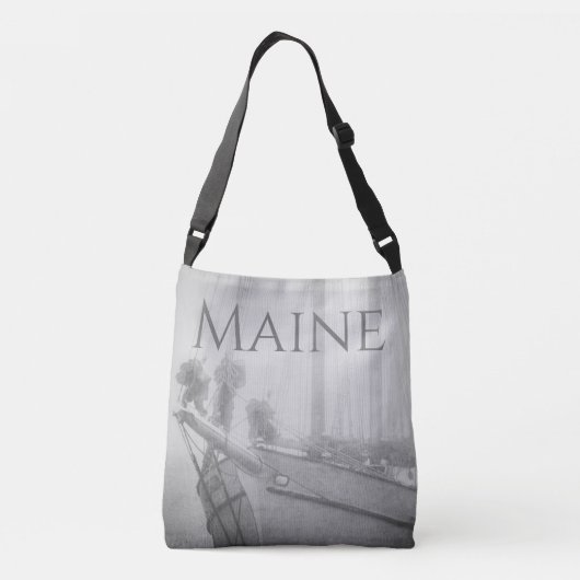 Misty Maine Harbor Sailboot Crossbody Tas (Achterkant)