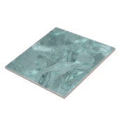Misty Marble Abstract Pattern Med Teal ID705b Tegeltje (Zijkant)