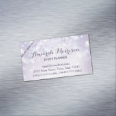 Misty Mauve Bokeh, événement Carte de visite magné (In Situ)