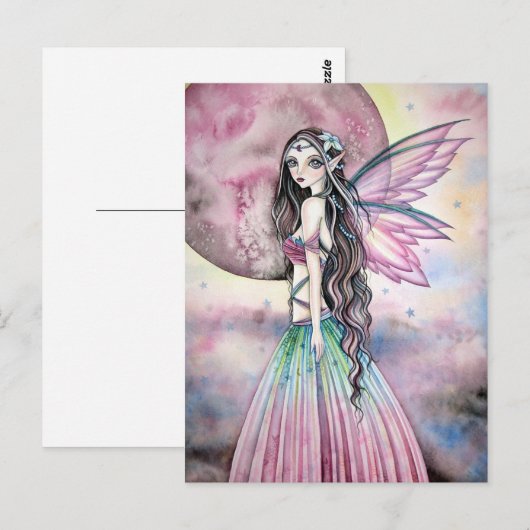 Misty Moon - Carte postale (Devant / Derrière)