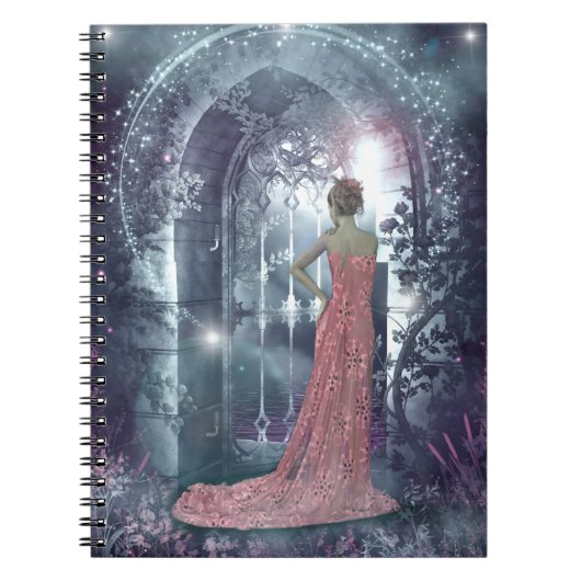Misty moonlight night notitieboek (Voorkant)