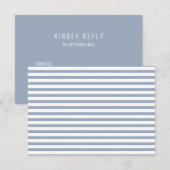 Misty Morning Blauwgrijze Zeeanker RSVP Uitnodigin Kaart (Voorkant / Achterkant)