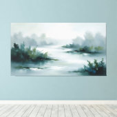 Misty Morning Canvas Afdruk (Insitu (Houten vloer))