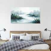 Misty Morning Canvas Afdruk (Insitu (Slaapkamer))