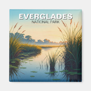 Misty Morning Everglades National Park Florida Magneet
