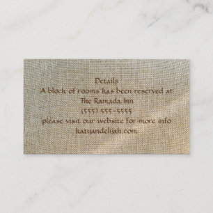 Misty Morning Herfst — Visitekaartje met details