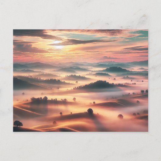 Misty Morning Magic - Carte postale (Devant)