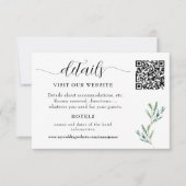Misty Morning Meadow Wedding Details RSVP Kaartje (Voorkant)